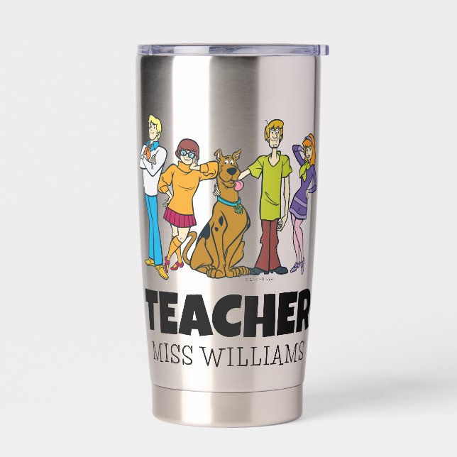 Personalised | Whole Gang 14 Mystery Inc Teacher Insulated Tumbler (Left)