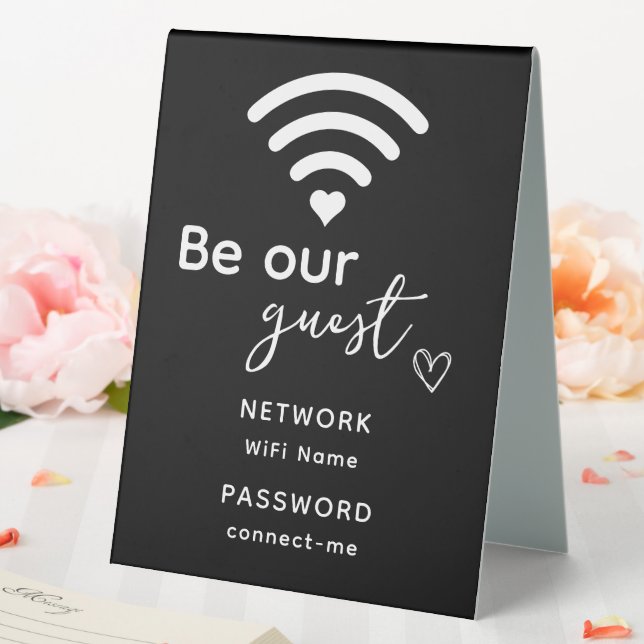 Personalised Wifi Home Decor New Home Gift Guest (In SItu (Wedding))