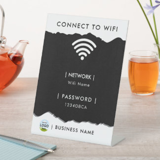 Personalised WIFI Password Network Pedestal Sign