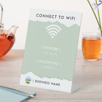 Personalised WIFI Password Network Pedestal Sign