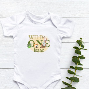 Personalised Wild One 1st Birthday Baby Bodysuit