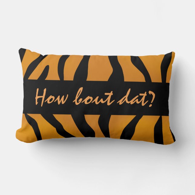 Personalised Wild Thing Tiger Stripes Lumbar Cushion (Front)