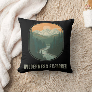Personalised Wilderness Explorer Mountain Cushion