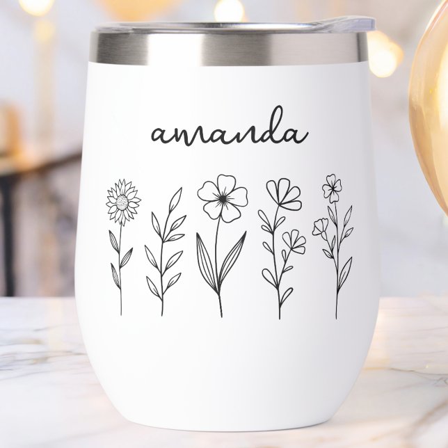 Personalised Wildflower Floral Custom Name (Creator Uploaded)