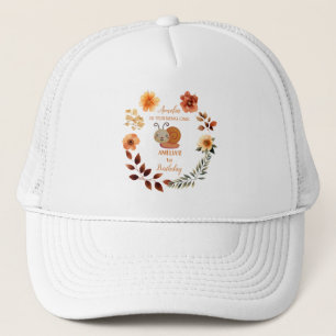 Personalised wildflower girl 1st birthday trucker hat