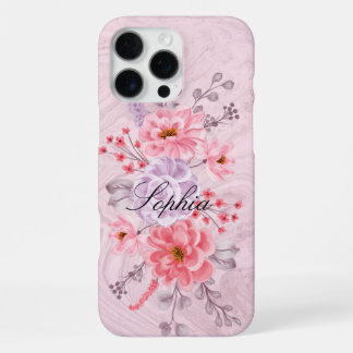 Personalised Wildflower iPhone 16 Pro Case