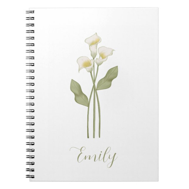  Personalised Wildflower Name Notebook (Front)