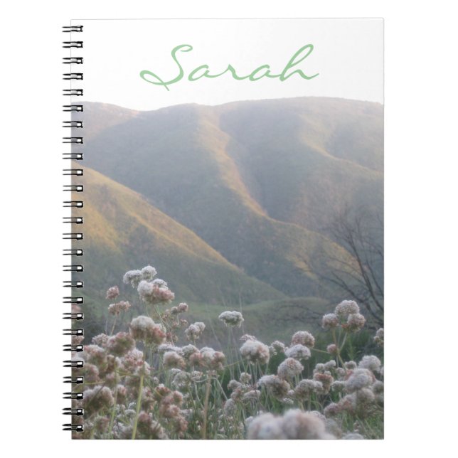 Personalised Wildflower Notebook (Front)