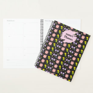 Personalised Wildflower Pattern Spiral Notebook Pl Planner