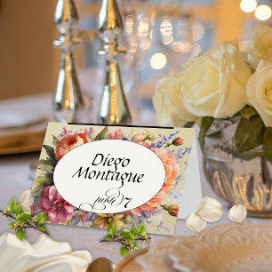 Personalised Wildflower Place Card - Wheat