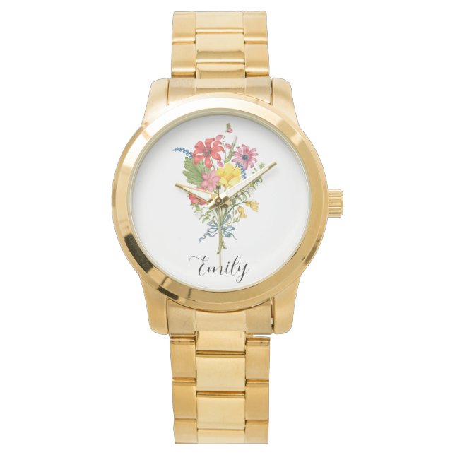  Personalised Wildflower Watch (Front)