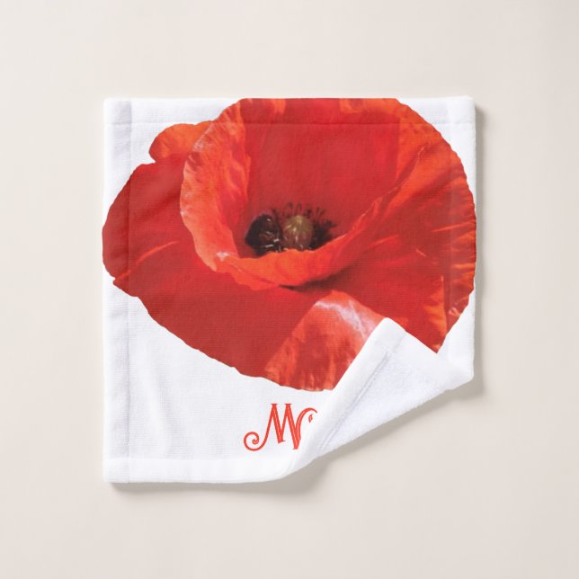 Personalised 'Wildflowers' Wash Towel (Wash Cloth)