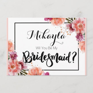 Personalised Will You Be My Bridesmaid Cards