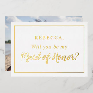 Personalised Will you be my Maid of Honour Photo