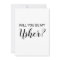 Personalised Will you be my Usher card