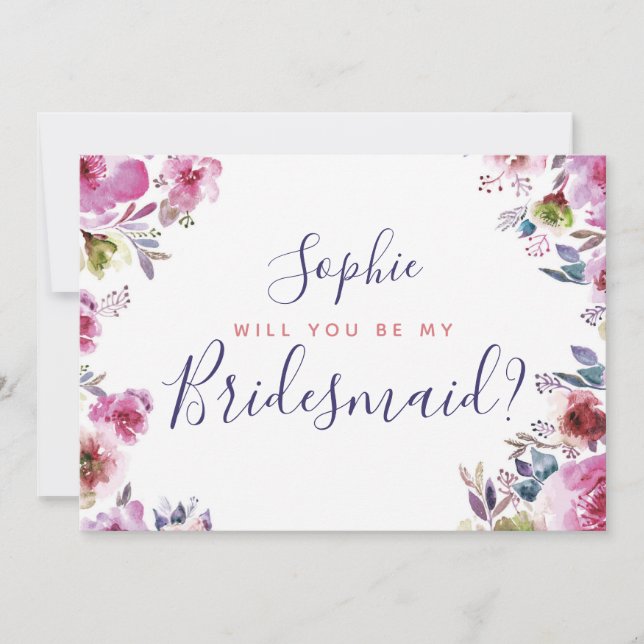 Personalised Will you be? Wedding Card (Front)