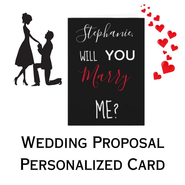 Personalised Will You Marry Me Marriage Proposal Card (Creator Uploaded)