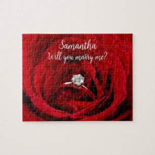 Personalised 'Will You Marry Me?' Photo & Message Jigsaw Puzzle