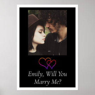 Personalised Will  You Marry Me   Poster