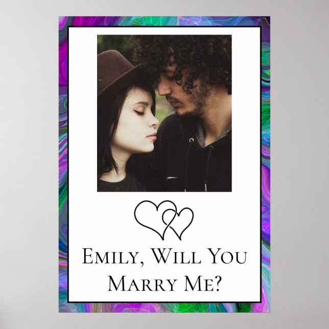 Personalised Will  You Marry Me   Poster (Front)