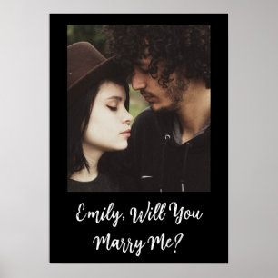 Personalised Will You Marry Me Poster