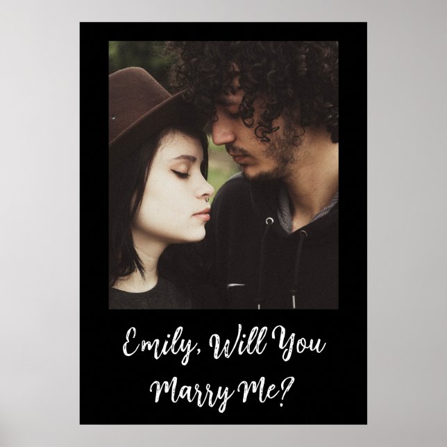 Personalised Will  You Marry Me   Poster (Front)