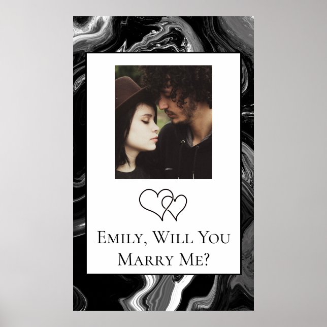 Personalised Will  You Marry Me  Poster (Front)