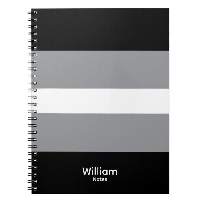 Personalised William Notes Spiral Notebook Journal (Front)