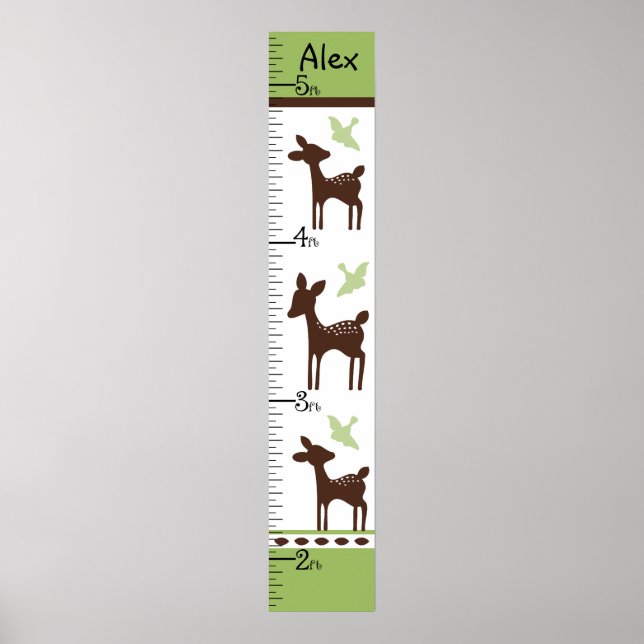 Personalised Willow Deer Family Chart (Front)