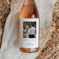 Personalised Wine Bottle Label with Photo