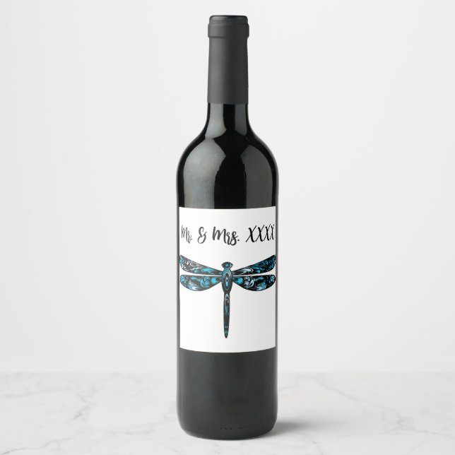 Personalised Wine Bottle Lables Wine Label (Front)