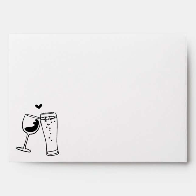 Personalised Wine & Brews Toast Brewery Envelope (Front)