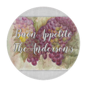 Personalised Wine Country Tuscan Inspired Cutting Board