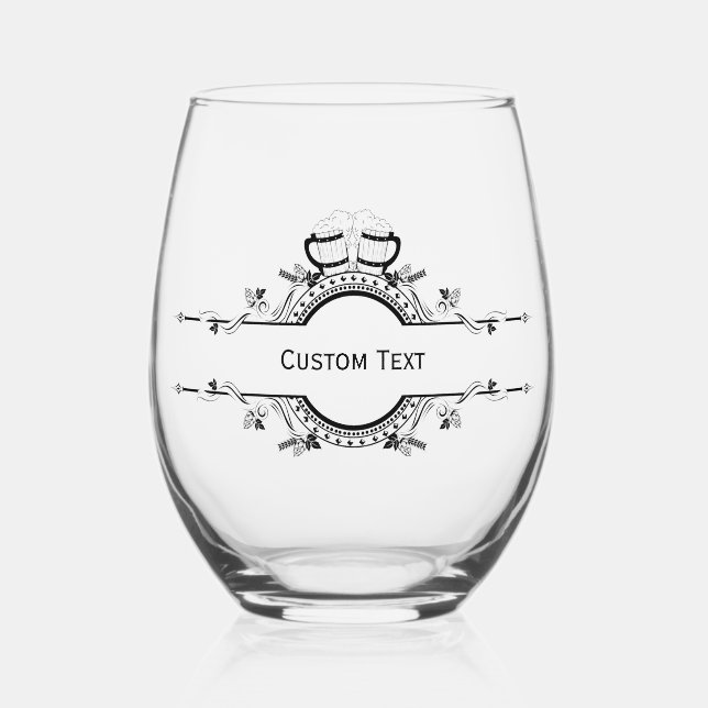 Personalised Wine Glass (Front)