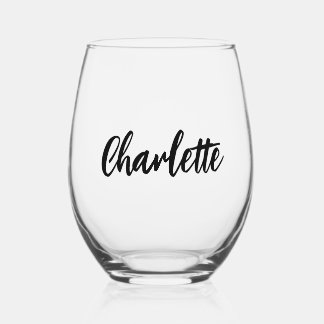 Personalised wine glasses