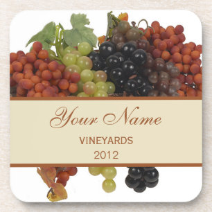 Personalised Wine Label Coasters