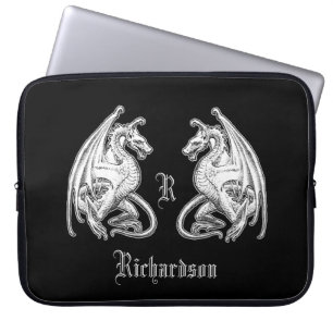 Personalised Winged Dragons Cutting Laptop Sleeve