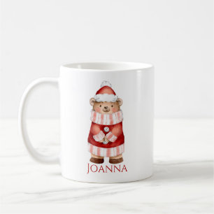 Personalised Winter Bear Coffee Mug