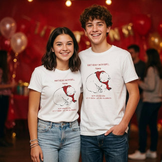 Personalised Winter Birthday T-Shirt