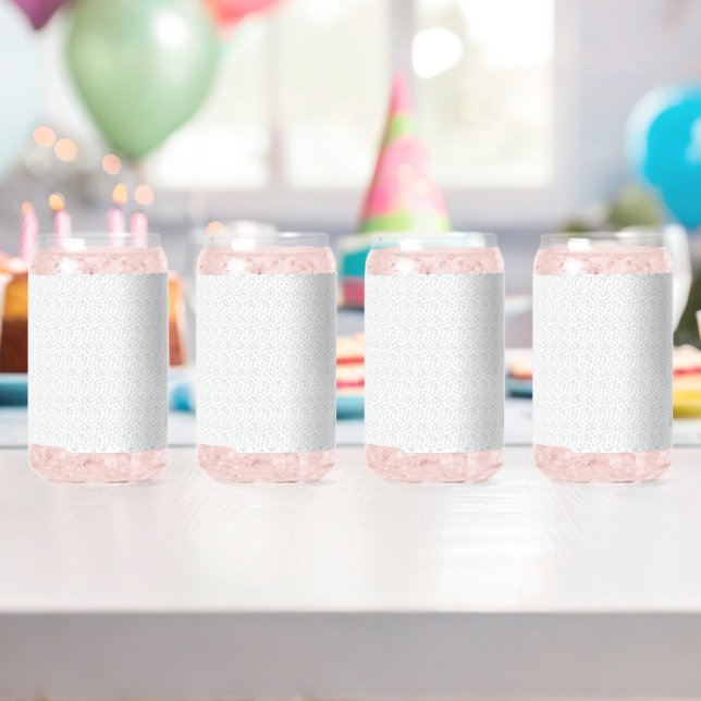 Personalised Winter Geometric Pattern Can Glass (Insitu (Birthday))