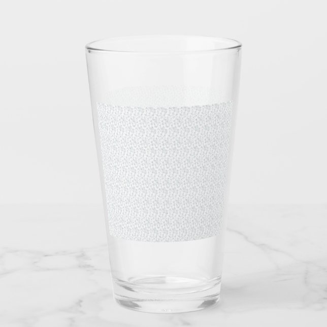 Personalised Winter Geometric Pattern Glass (Front)