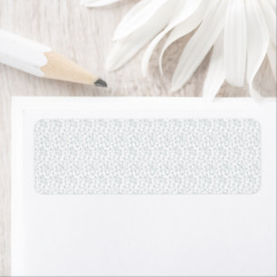 Personalised Winter Geometric Pattern Return Address Label
