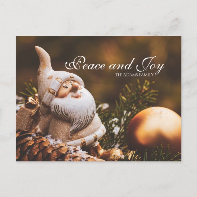 Personalised winter greeting postcard (Front)