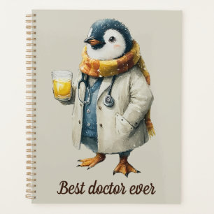 Personalised Winter Penguin “Best Doctor Ever” Planner