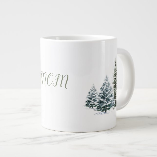 Personalised Winter Scene  Bone China Mug (Front Right)
