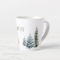Personalised Winter Scene Latte Mug