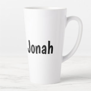 Personalised Winter Squirrel in Frosted Forest Latte Mug