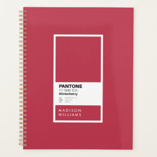 Personalised Winterberry Red Notebook Custom Planner