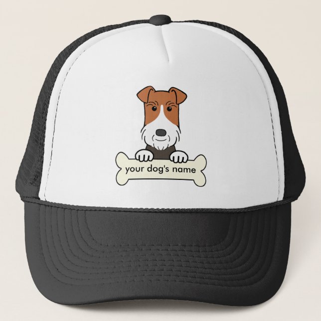 Personalised Wire Fox Terrier Trucker Hat (Front)
