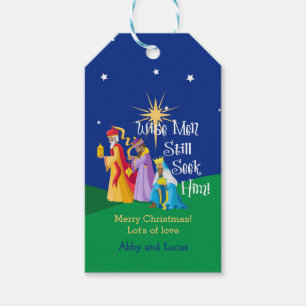 Personalised Wise Men Still Seek Him Christmas Gift Tags